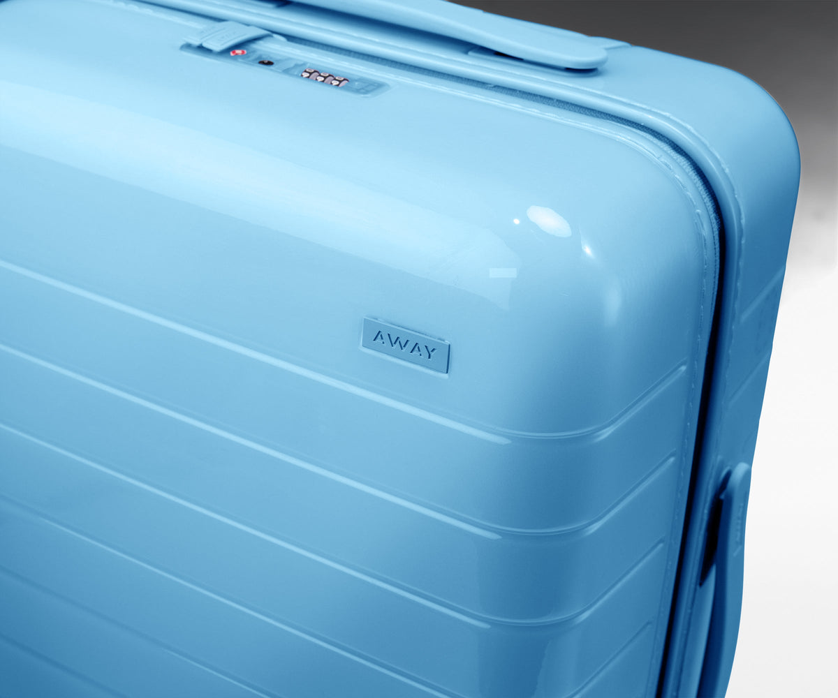 Away The Carry-On Suitcase - Glazed Opal Blue