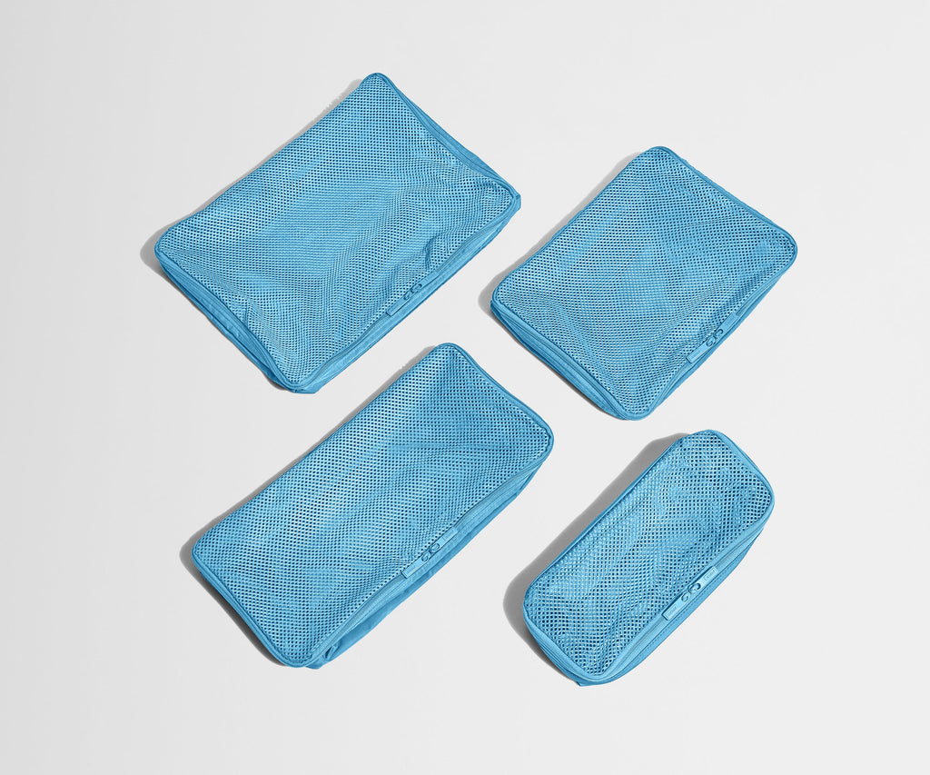 Away Insider Packing Cubes (Set of 4) in Opal Blue