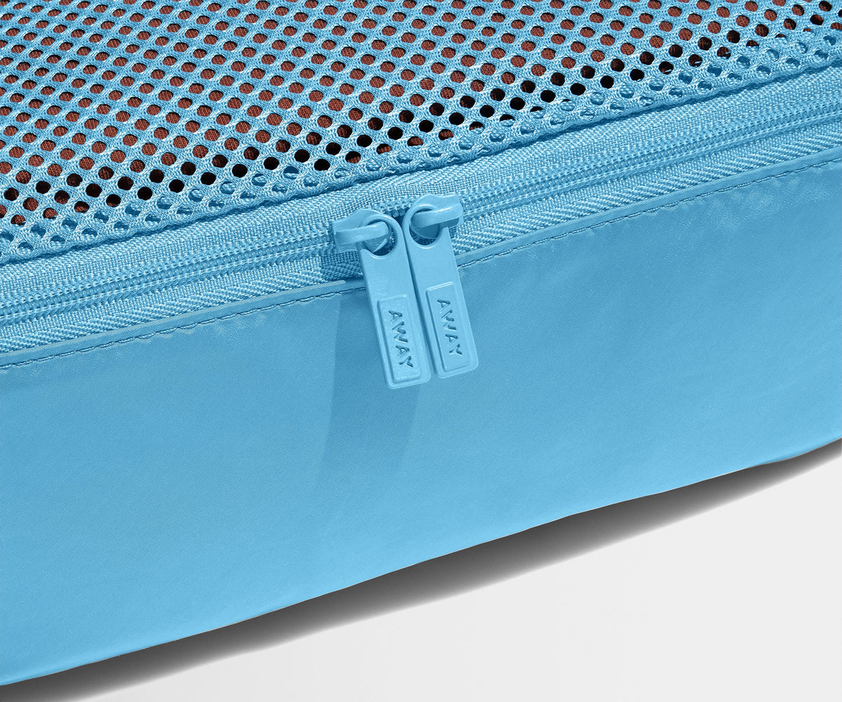 Away Insider Packing Cubes (Set of 4) in Opal Blue