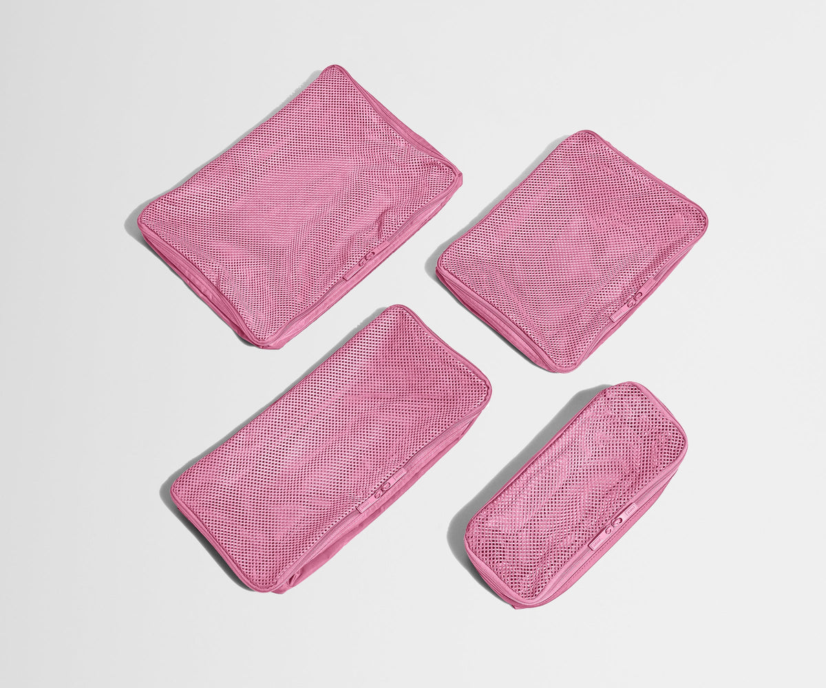 Away Insider Packing Cubes (Set of 4) in Hot Pink