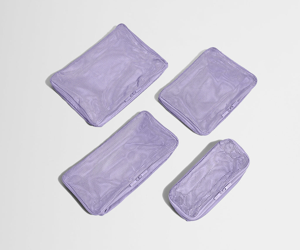 Away Insider Packing Cubes (Set of 4) in Lavender Haze Purple
