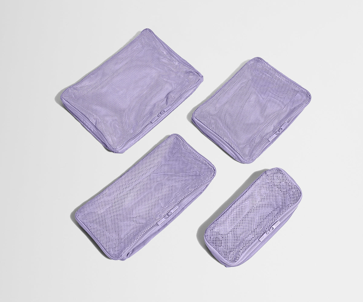 Away Insider Packing Cubes (Set of 4) in Lavender Haze Purple