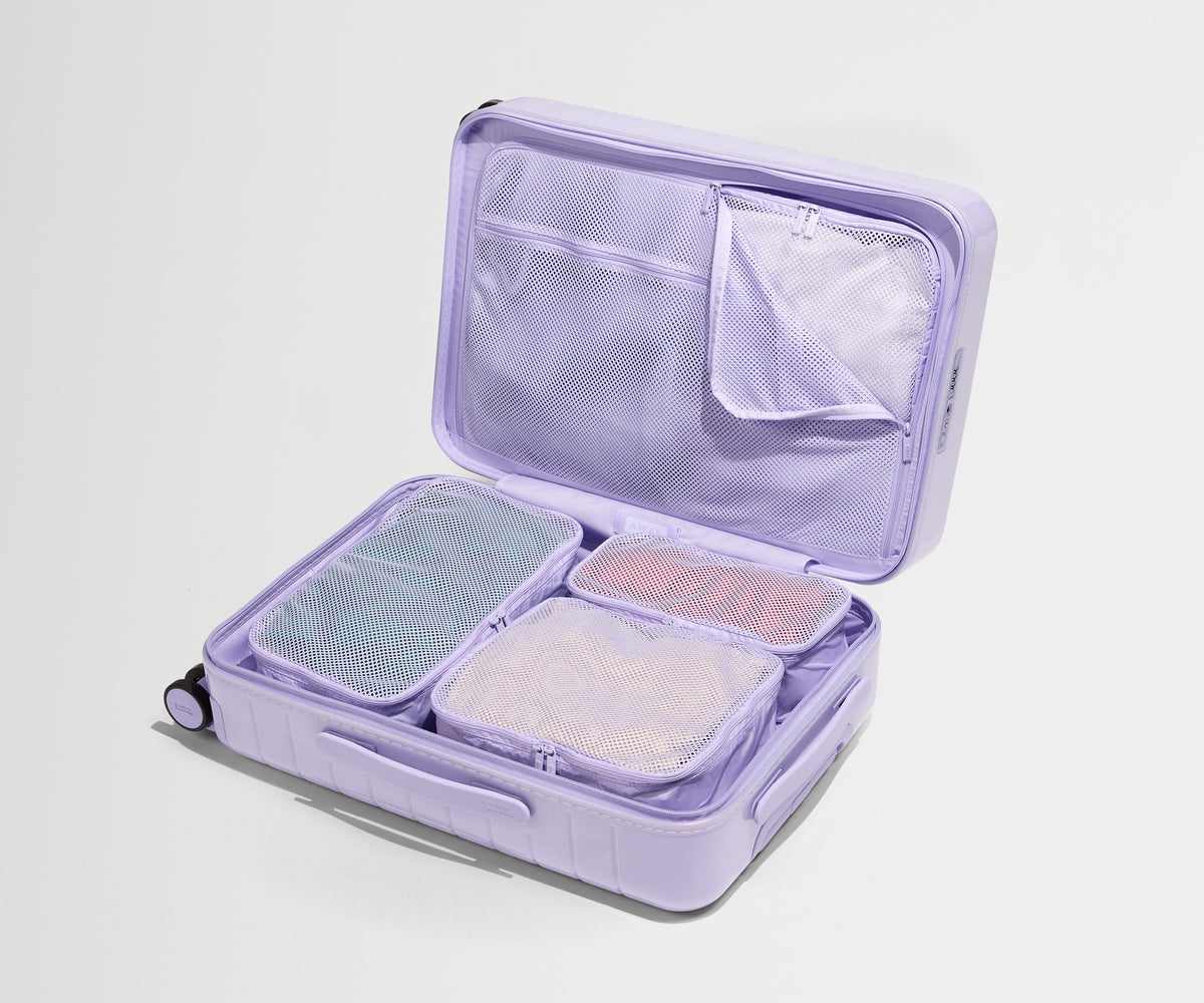 Away Insider Packing Cubes (Set of 4) in Lavender Haze Purple