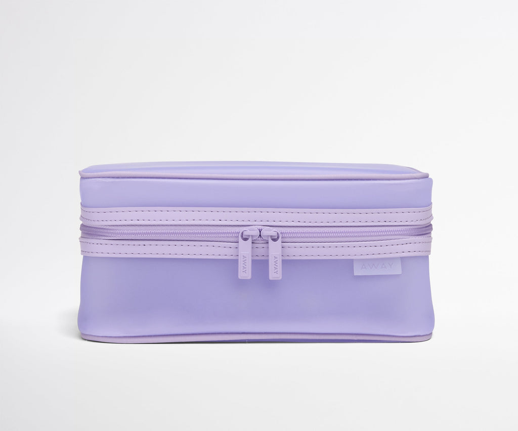 Away Clear Toiletry Bag in Lavender Haze Purple