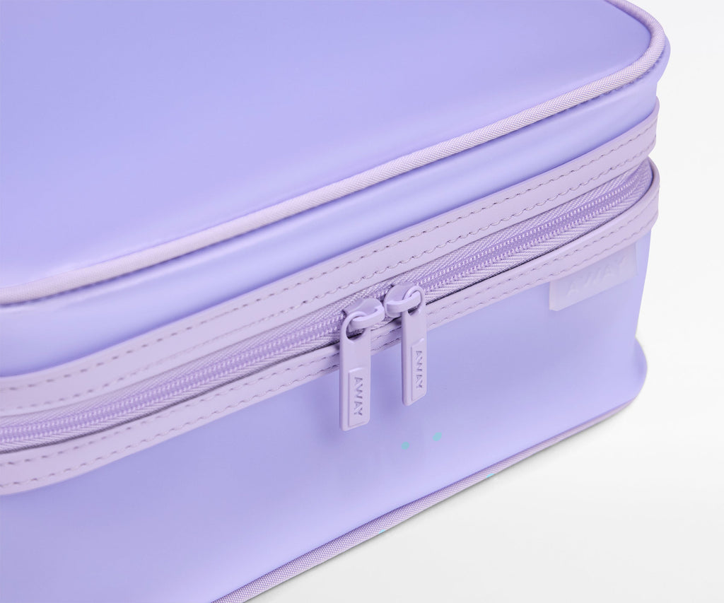 Away Clear Toiletry Bag in Lavender Haze Purple