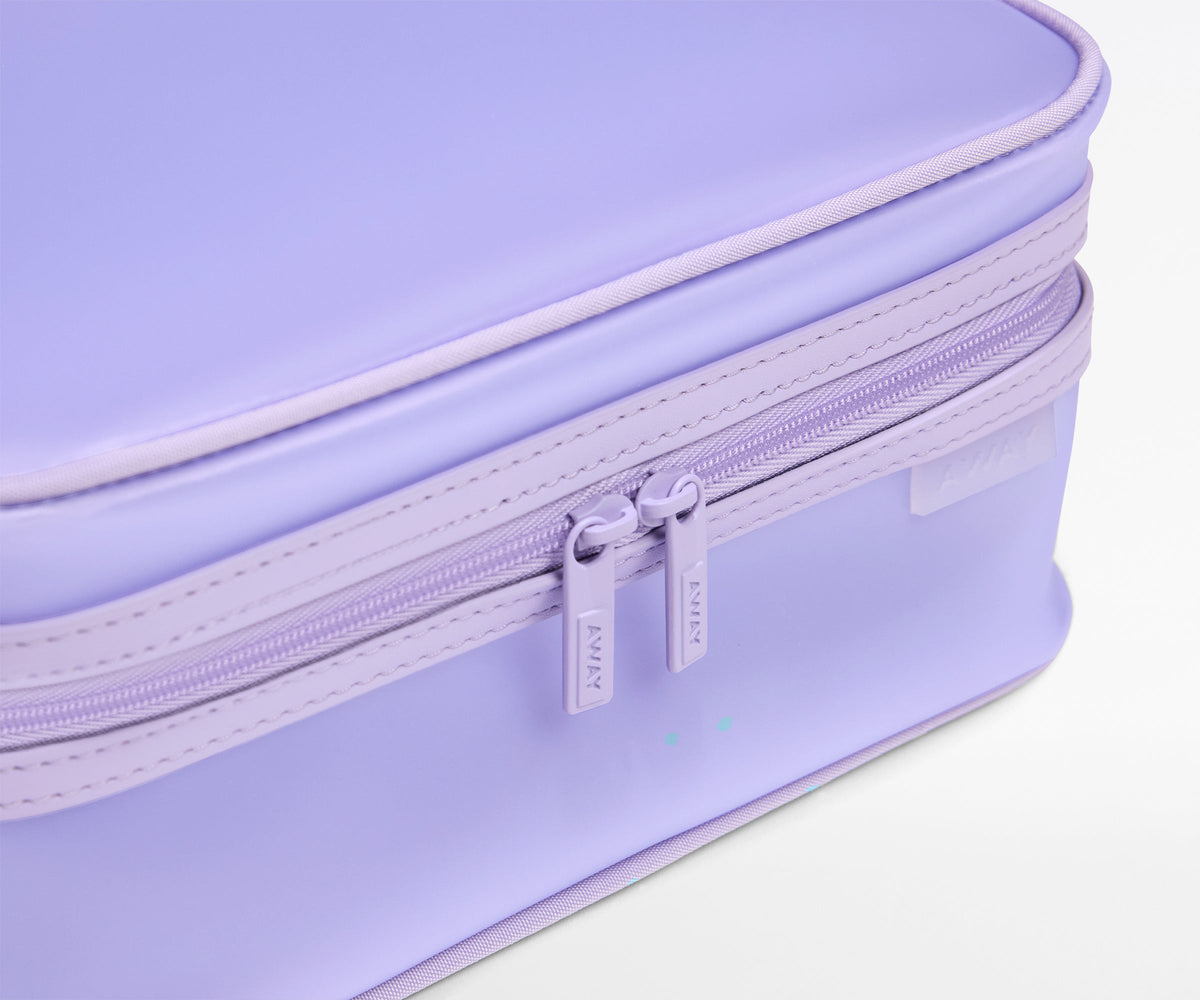 Away Clear Toiletry Bag in Lavender Haze Purple