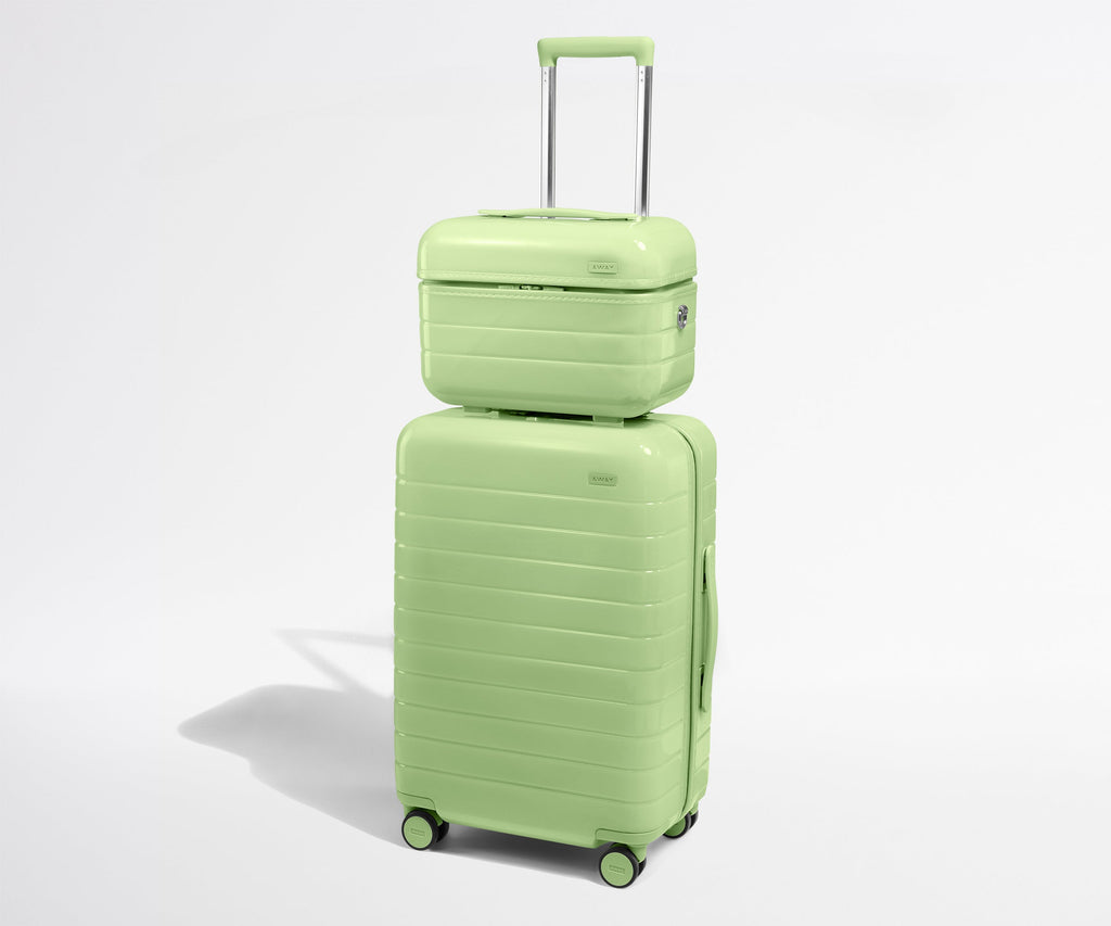 Away The Train Case Suitcase - Glazed Matcha Milk Green