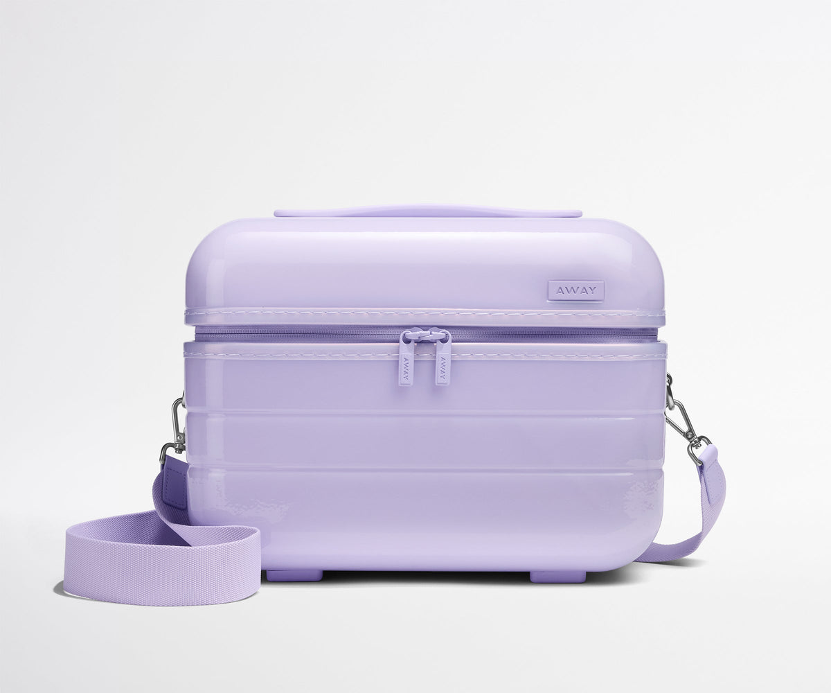 Away The Train Case Suitcase - Glazed Lavender Haze Purple