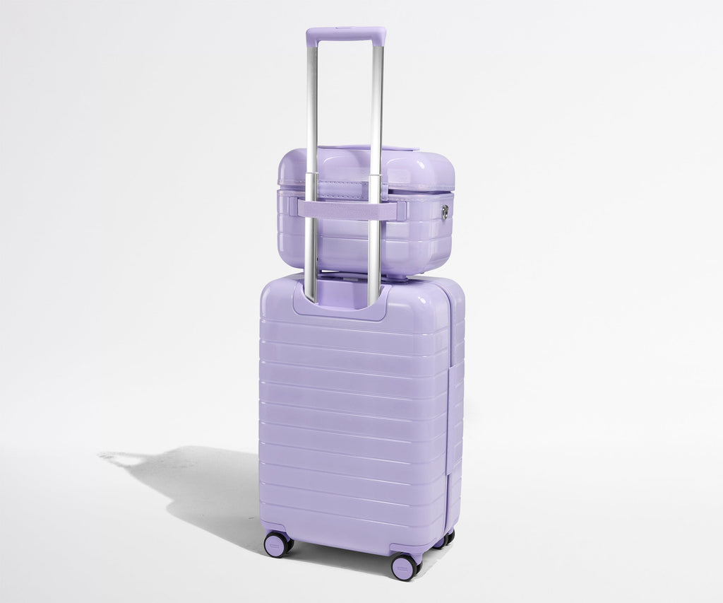 Away The Train Case Suitcase - Glazed Lavender Haze Purple