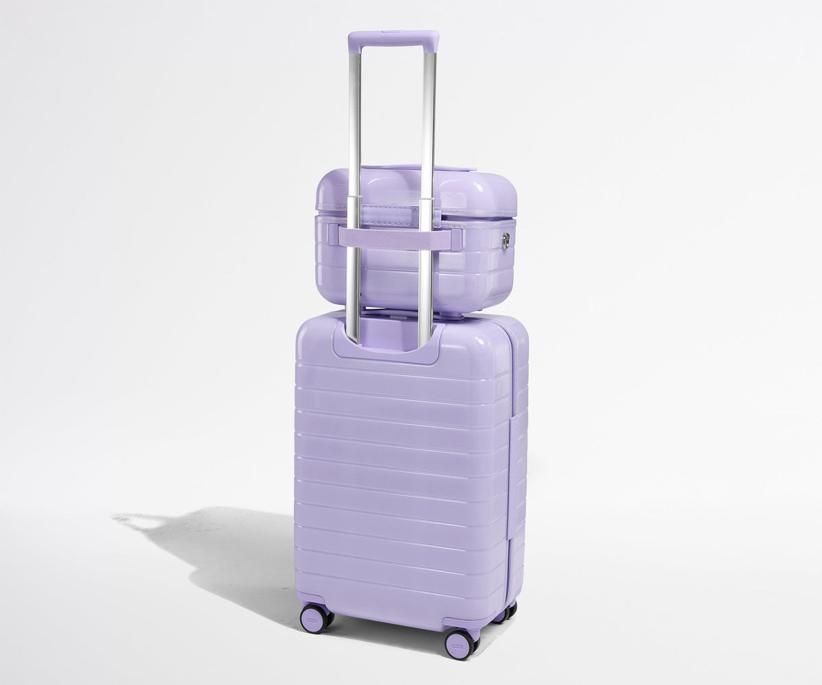 Away The Train Case Suitcase - Glazed Lavender Haze Purple