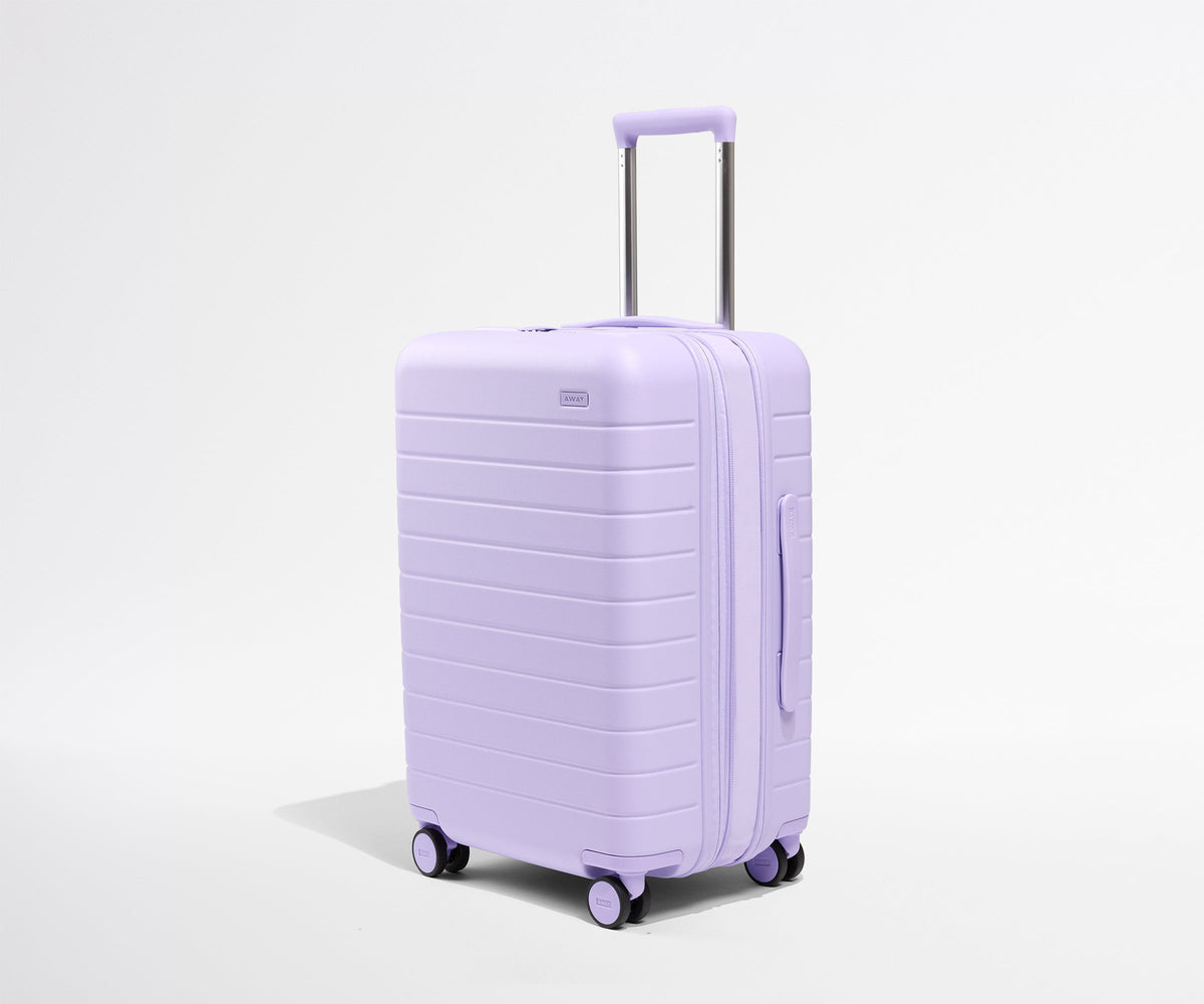 Away The Bigger Carry-On Flex Suitcase - Lavender Haze Purple