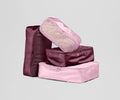 Away Insider Packing Cubes (Set of 4) in Ruby Haze & Glacial Pink