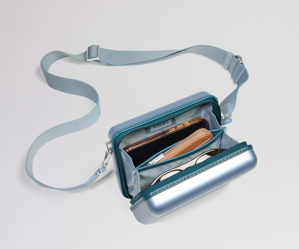 Away The Mini Crossbody Packing Cubes - Arctic Blue