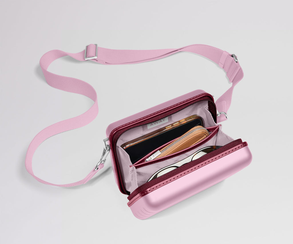 Away The Mini Crossbody Packing Cubes - Glacial Pink