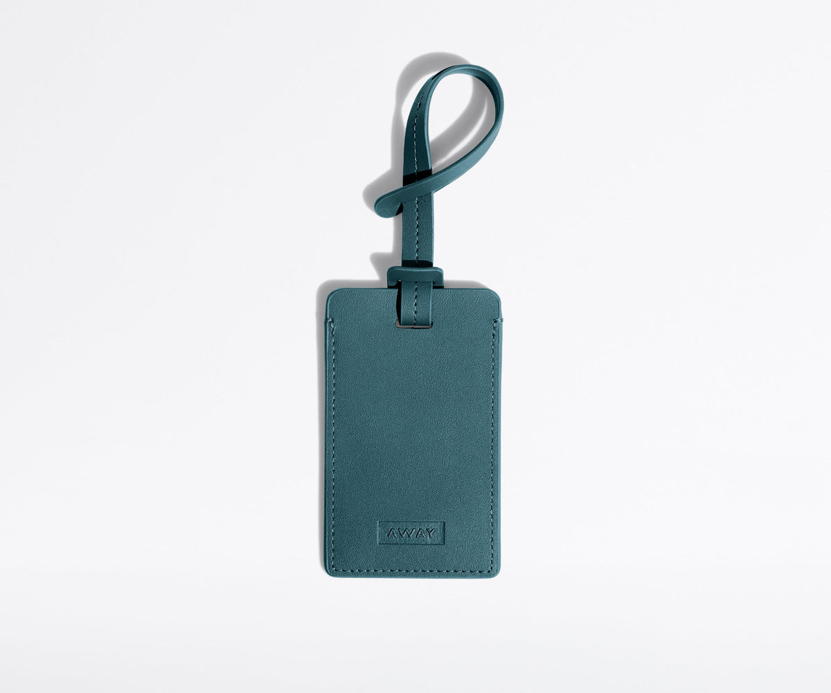 Away The Luggage Tag in Stormy Teal