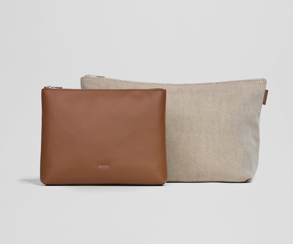 Away Pouch Duo Travel Accessory - Saddle Brown