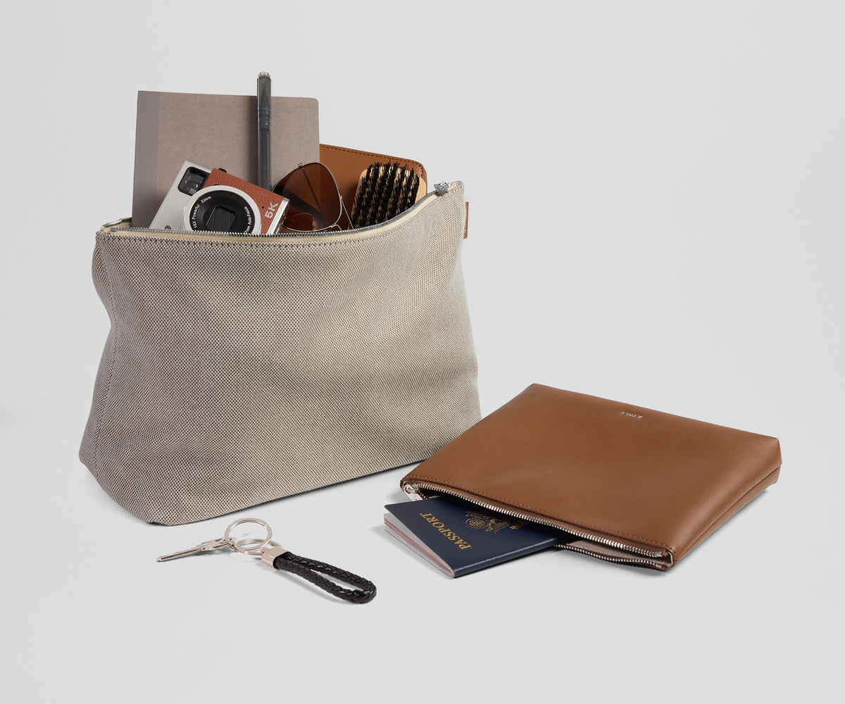 Away Pouch Duo Travel Accessory - Saddle Brown