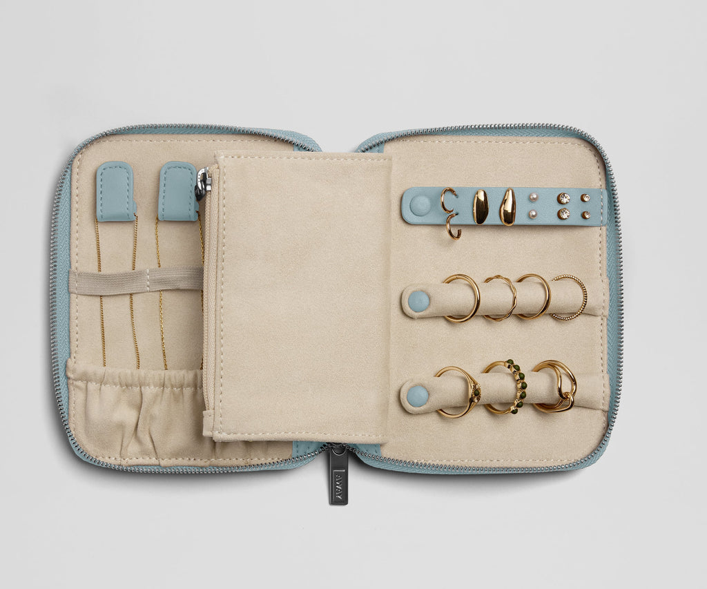 Away Slim Jewelry Organizer Jewelry Case - Arctic Blue