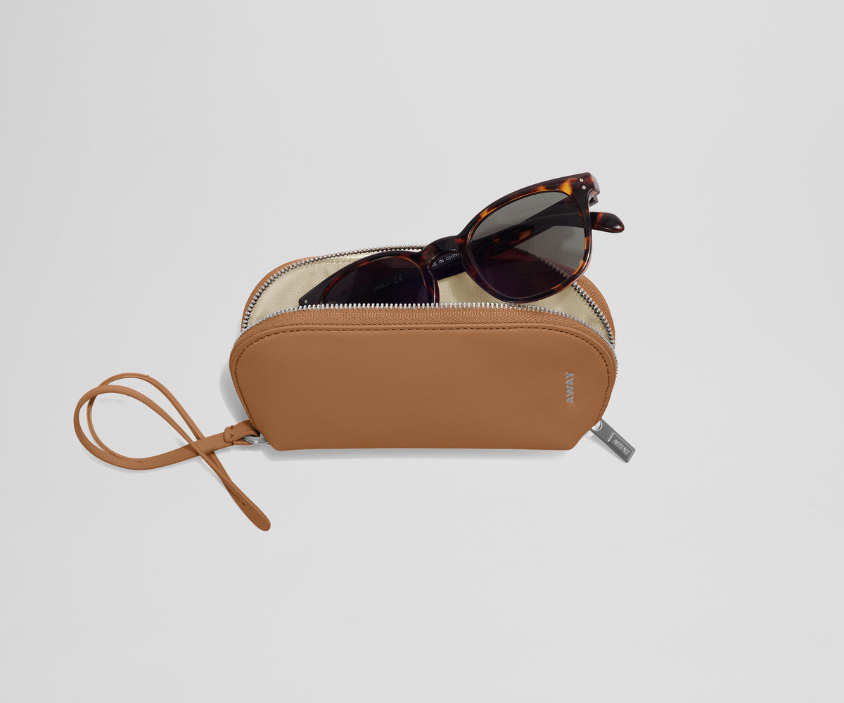 Away Sunglasses Pouch Travel Accessory - Desert Tan
