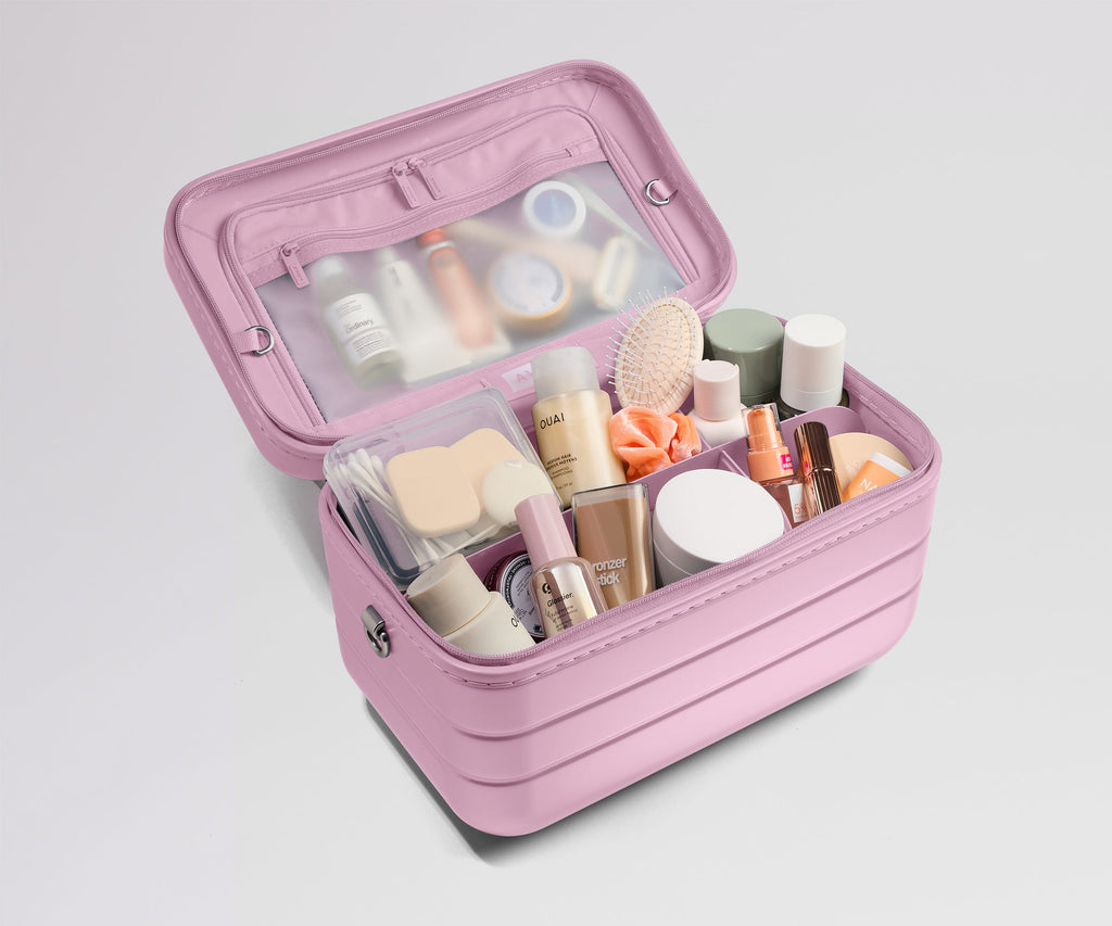 Away The Train Case Suitcase - Glacial Pink