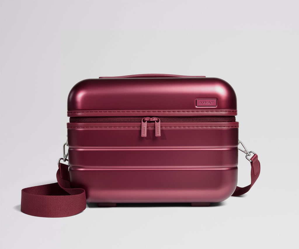 Away The Train Case Suitcase - Ruby Haze