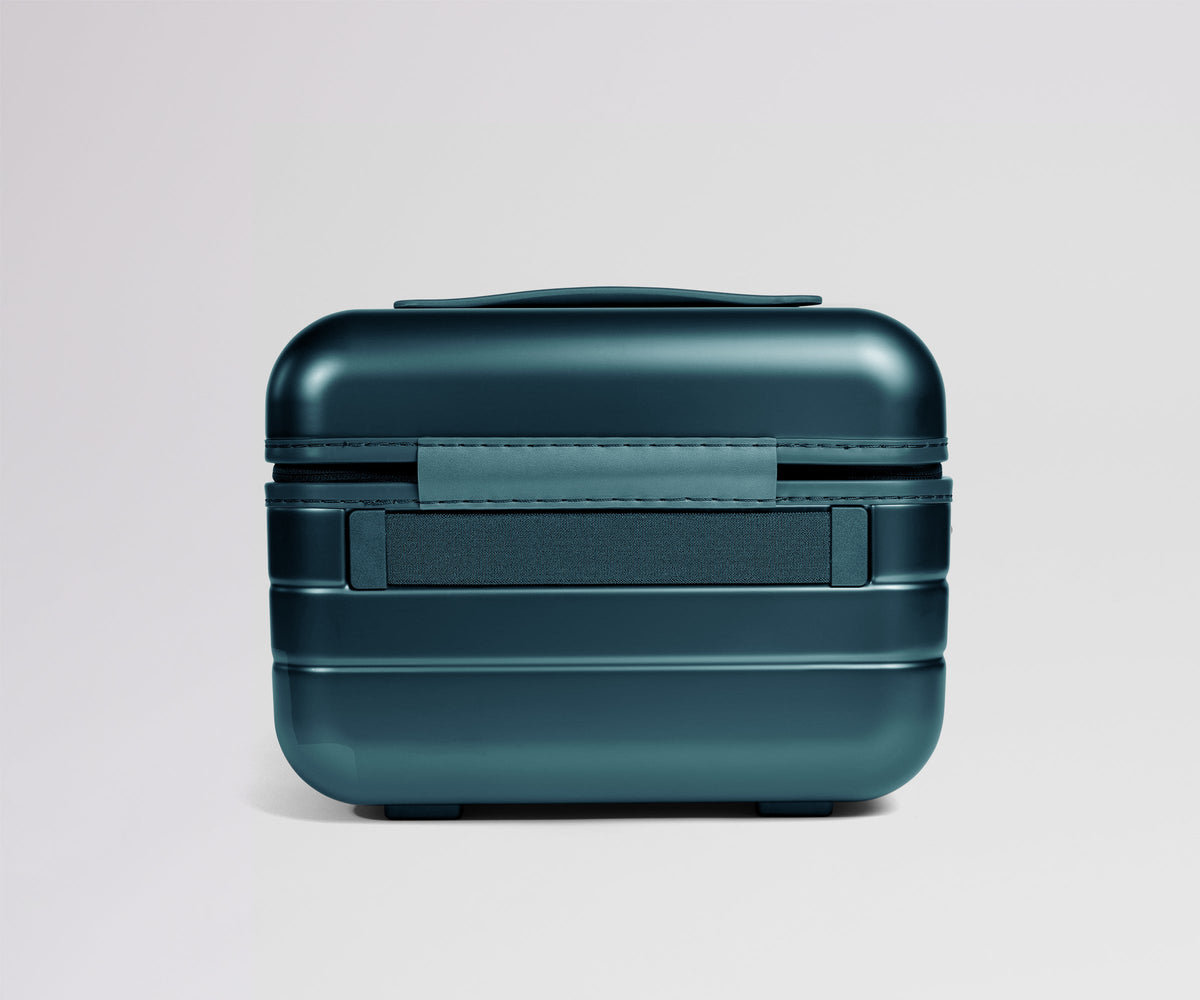 Away The Train Case Suitcase - Stormy Teal