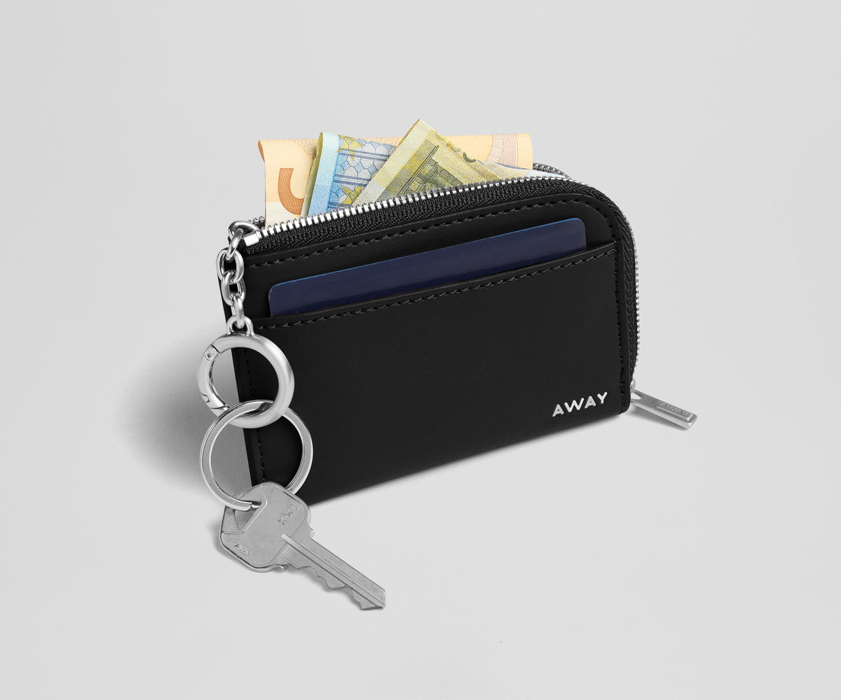 Away Zip Card Case Travel Accessory - Jet Black