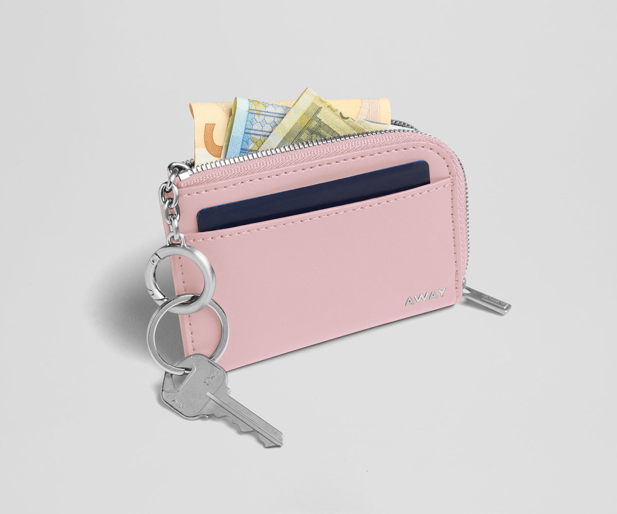 Away Zip Card Case Travel Accessory - Glacial Pink
