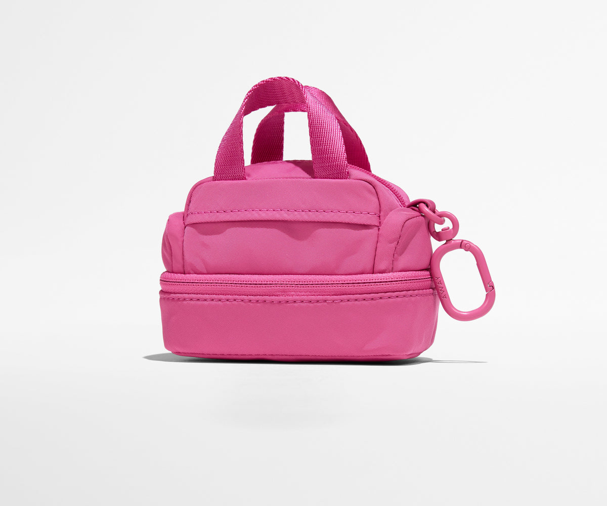 Away Micro Weekender Charm Duffel Bag - Island Pink