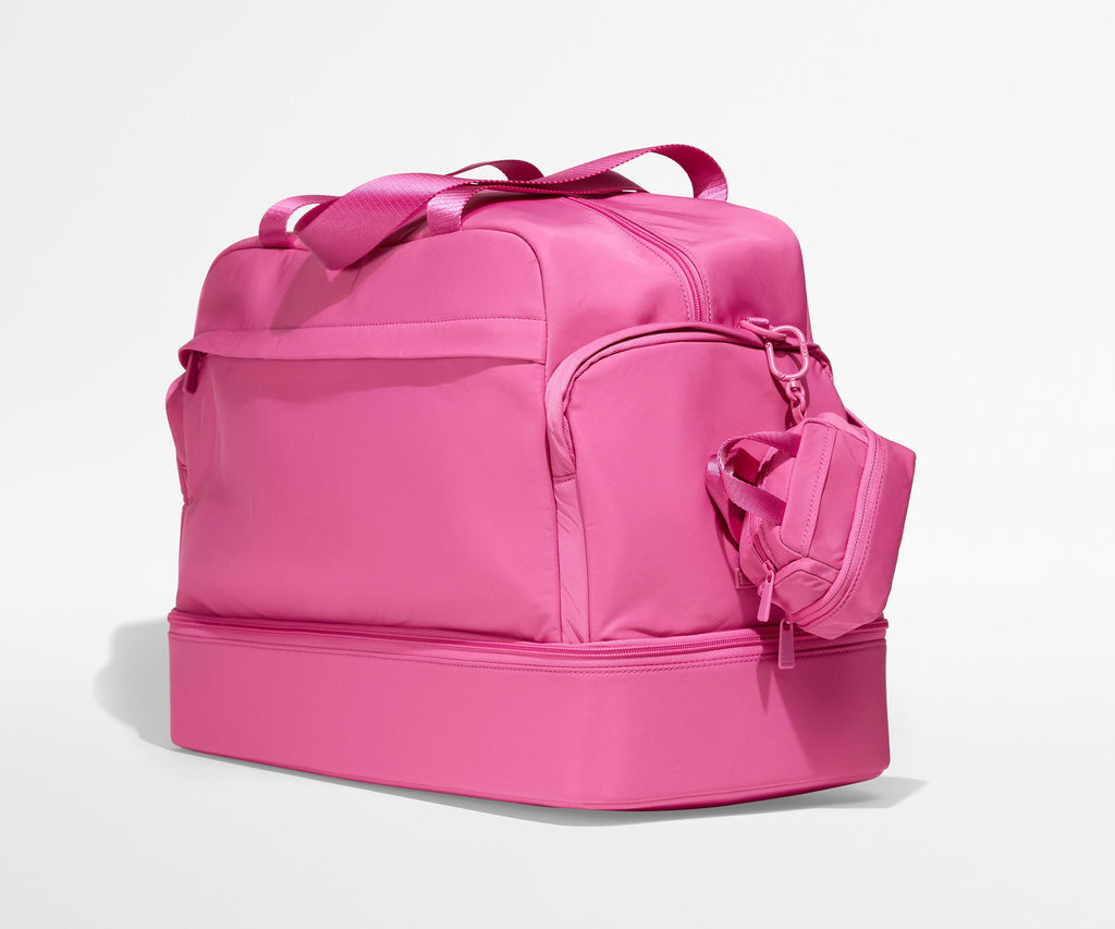 Away Micro Weekender Charm Duffel Bag - Island Pink