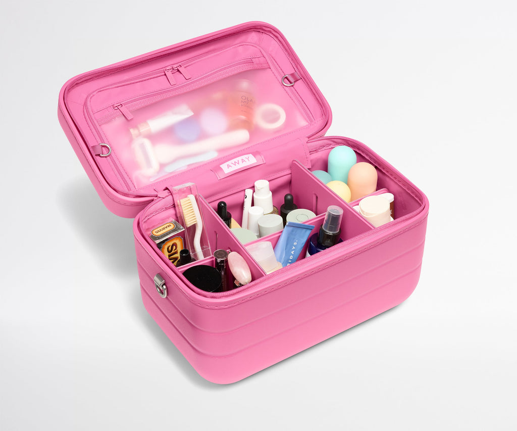 Away The Train Case Suitcase - Island Pink