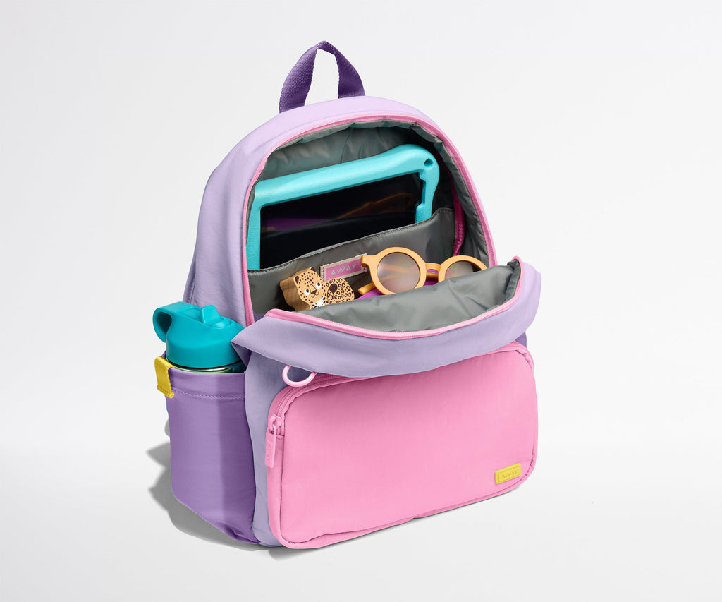 Away Kids Backpack in Butterfly Purple