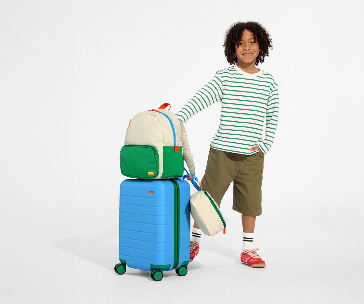 Away The Kids Carry-On Suitcase - Splash Blue