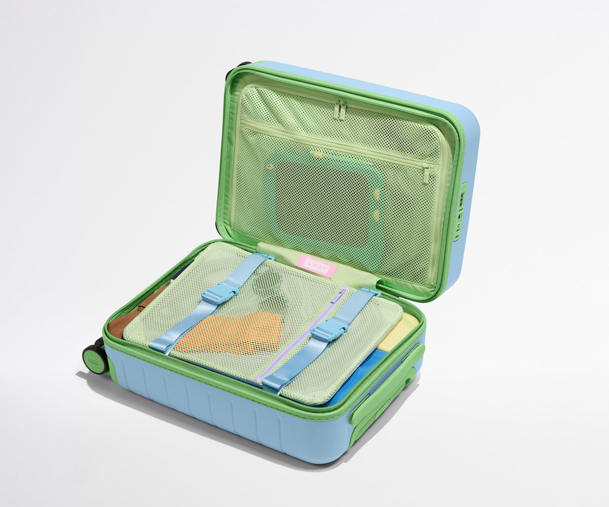 Away The Kids Carry-On Suitcase - Dragonfly Blue