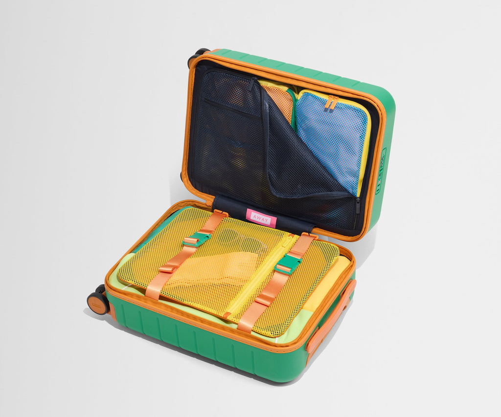 Away The Kids Carry-On Suitcase - Froggy Green