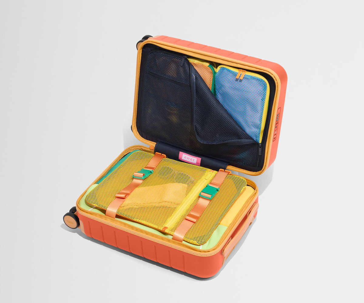 Away The Kids Carry-On Suitcase - Poppy Orange