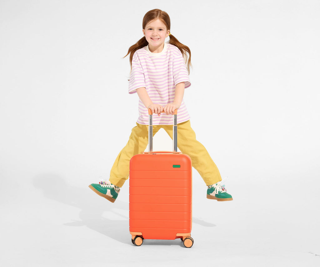 Away The Kids Carry-On Suitcase - Poppy Orange