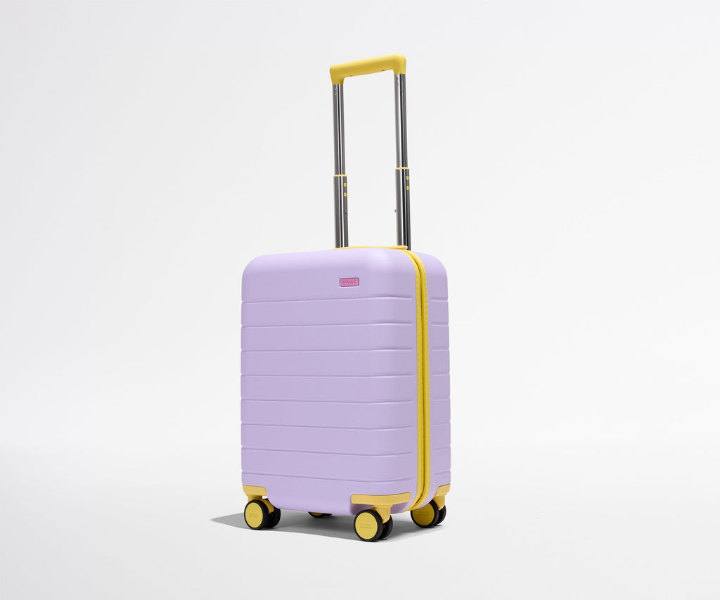 Away The Kids Carry-On Suitcase - Butterfly Purple