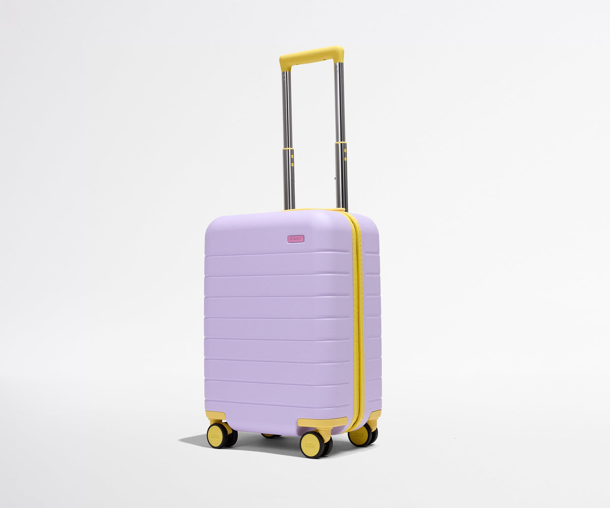 Away The Kids Carry-On Suitcase - Butterfly Purple