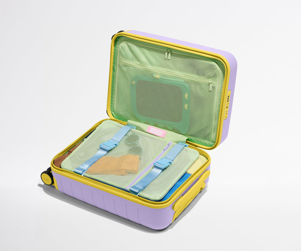 Away The Kids Carry-On Suitcase - Butterfly Purple