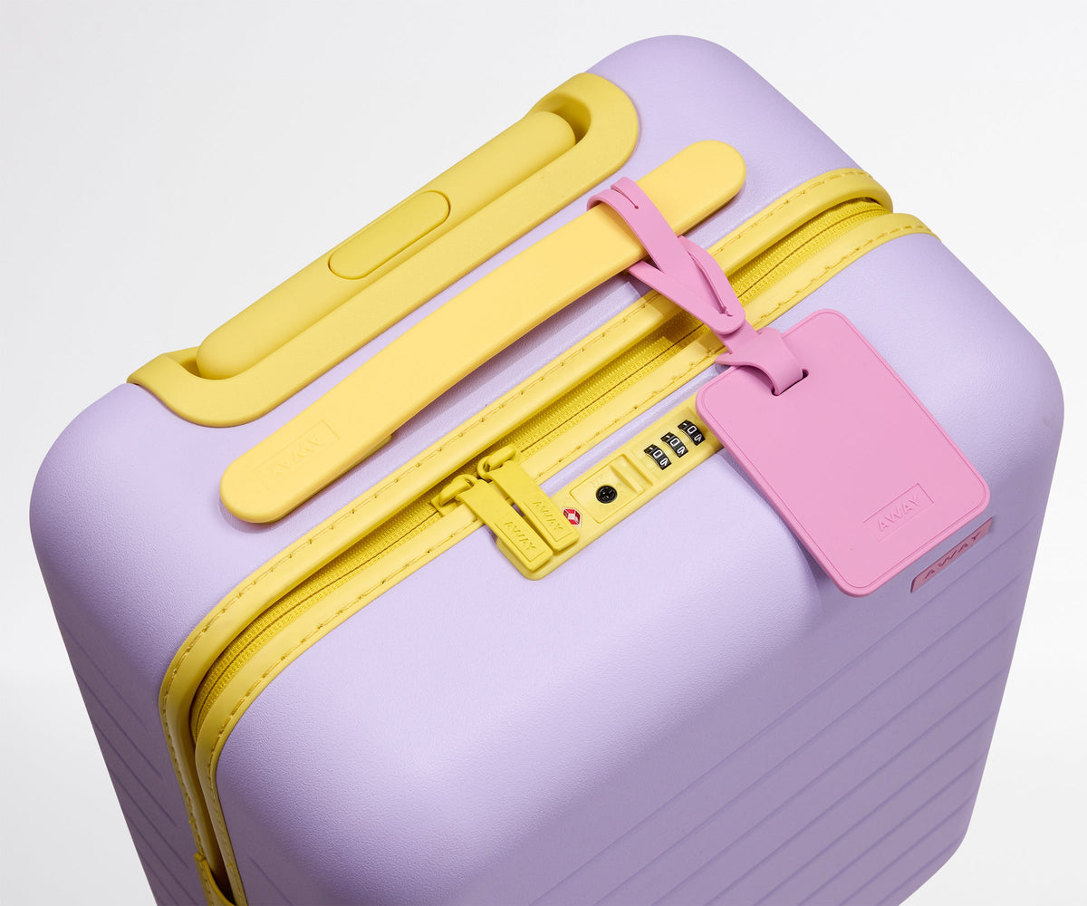 Away The Kids Carry-On Suitcase - Butterfly Purple