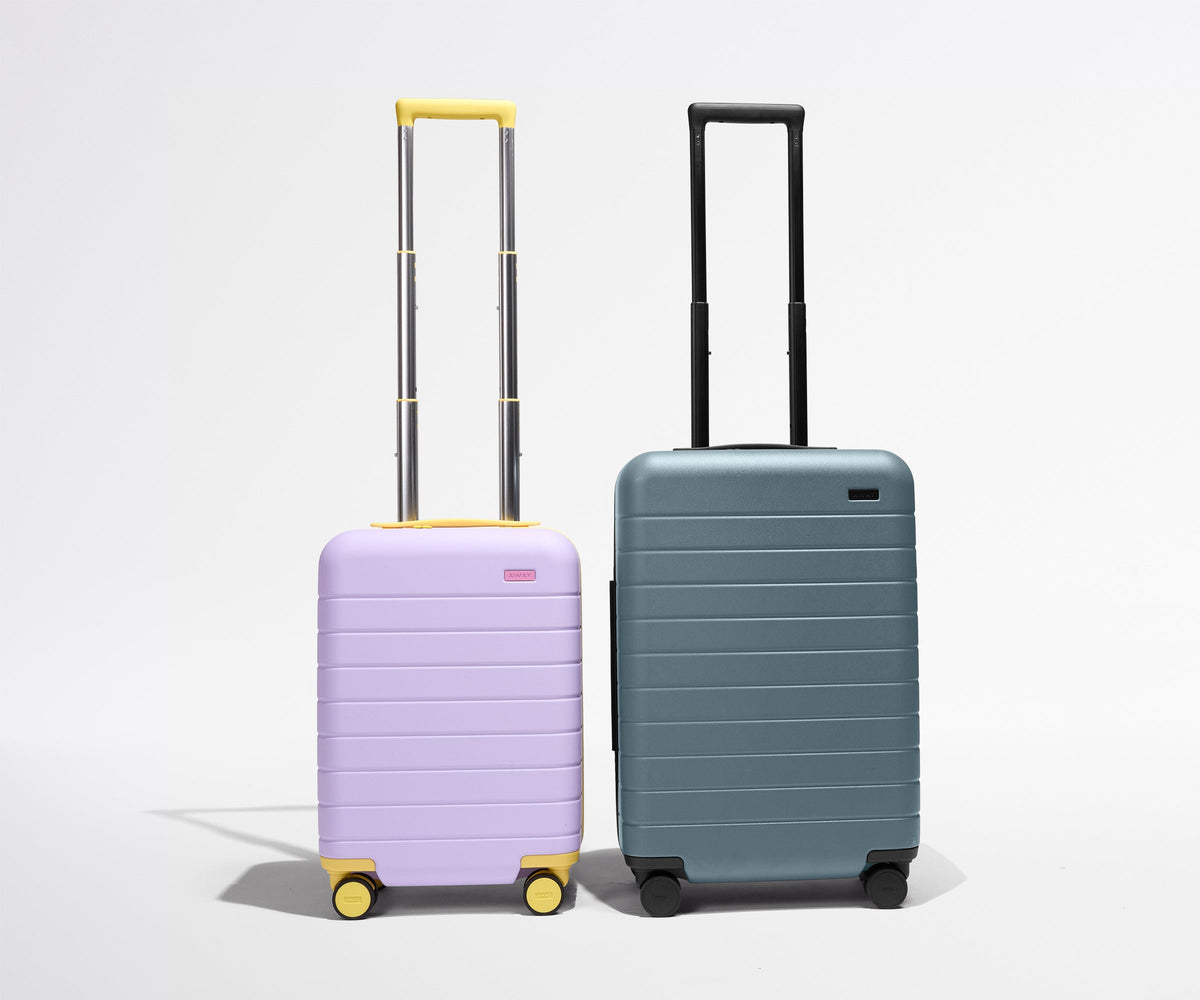 Away The Kids Carry-On Suitcase - Butterfly Purple