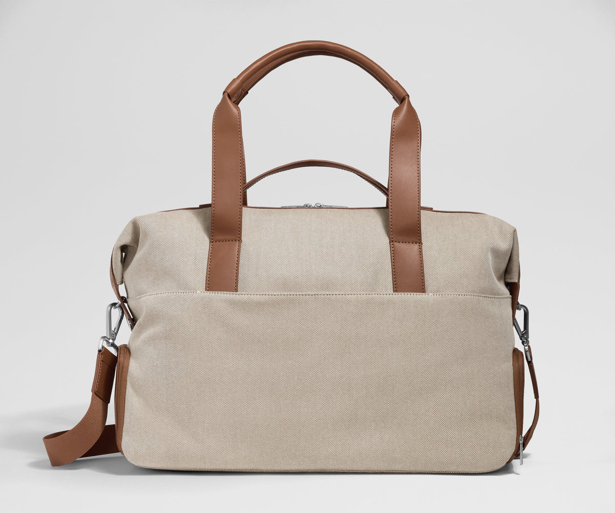 Away Canvas Overnight Bag Duffel Bag - Saddle Brown