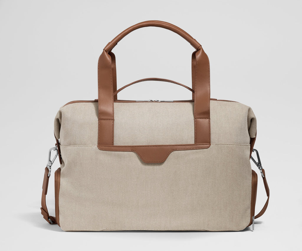 Away Canvas Overnight Bag Duffel Bag - Saddle Brown