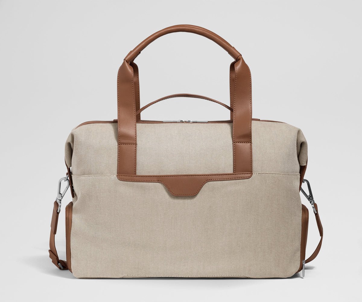 Away Canvas Overnight Bag Duffel Bag - Saddle Brown
