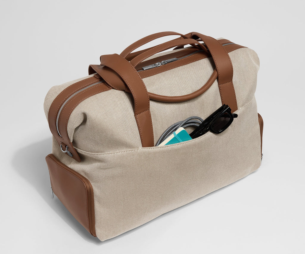Away Canvas Overnight Bag Duffel Bag - Saddle Brown