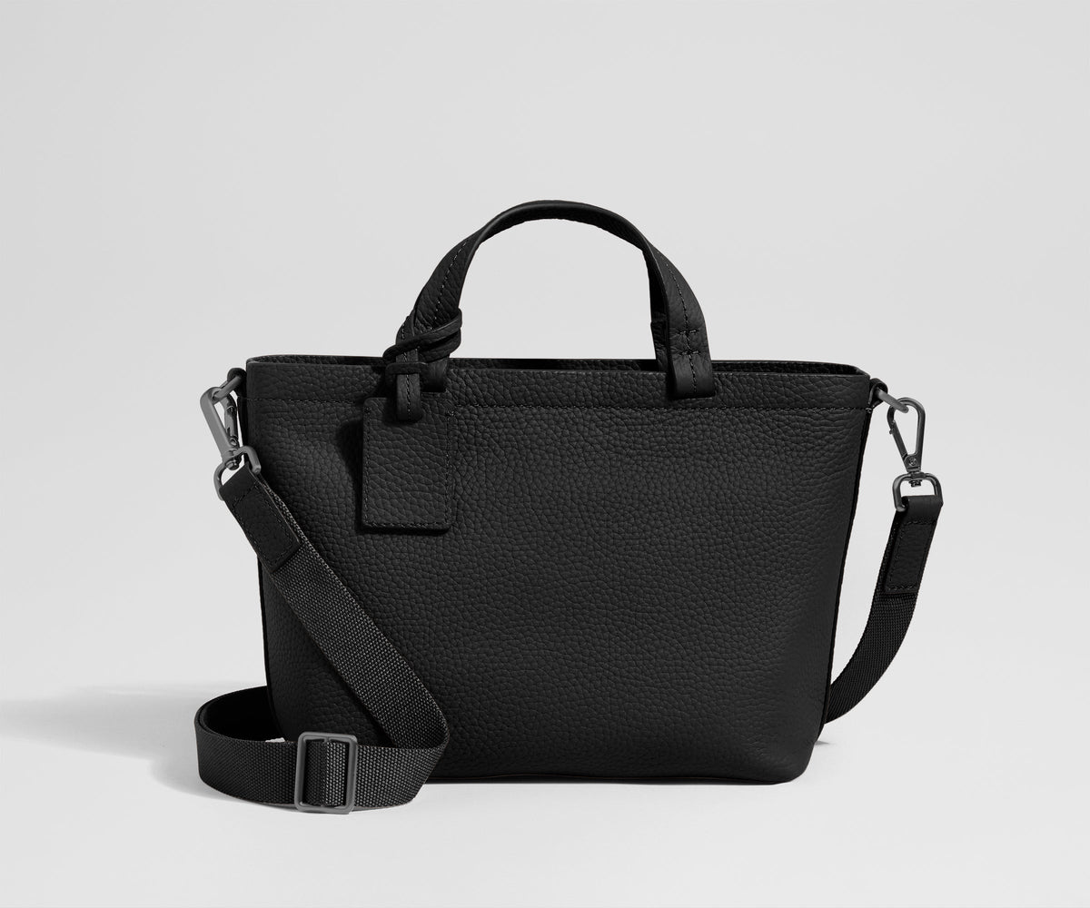Away Leather Crossbody Crossbody Bag - Jet Black