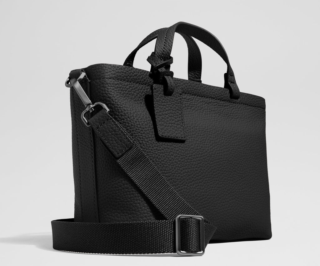 Away Leather Crossbody Crossbody Bag - Jet Black