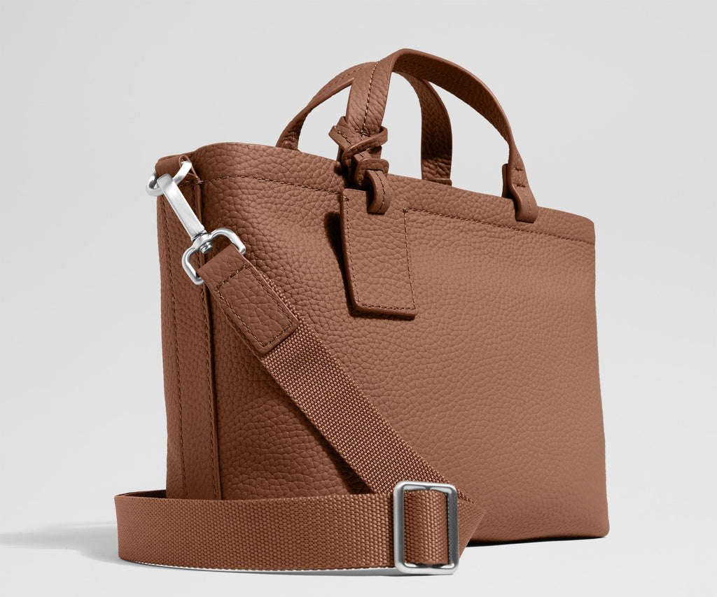 Away Leather Crossbody Crossbody Bag - Saddle Brown