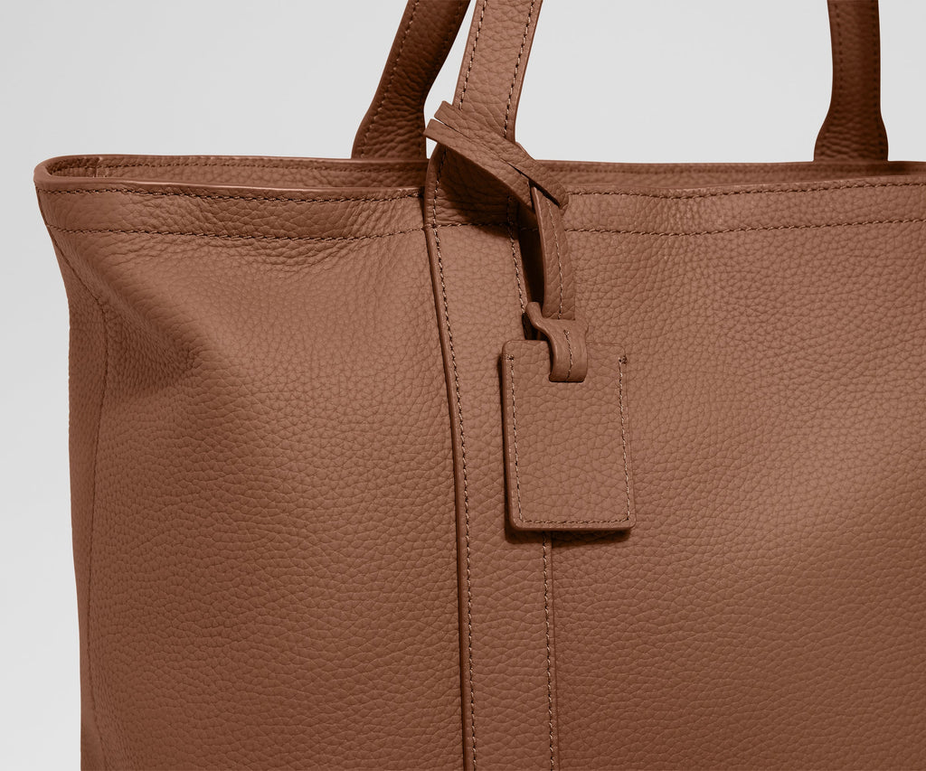 Away Leather Tote Tote Bag - Saddle Brown